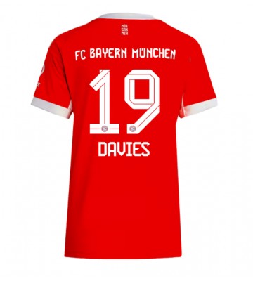 Bayern Munich Alphonso Davies #19 Hemmatröja Kvinnor 2025-26 Kortärmad